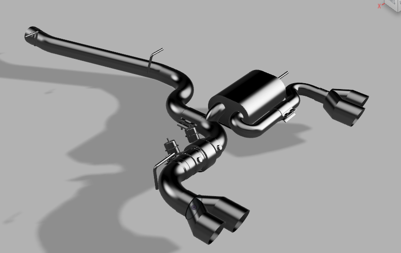 E-EXHAUST Silence 3.5 ULTRA - Golf 7 R OPF