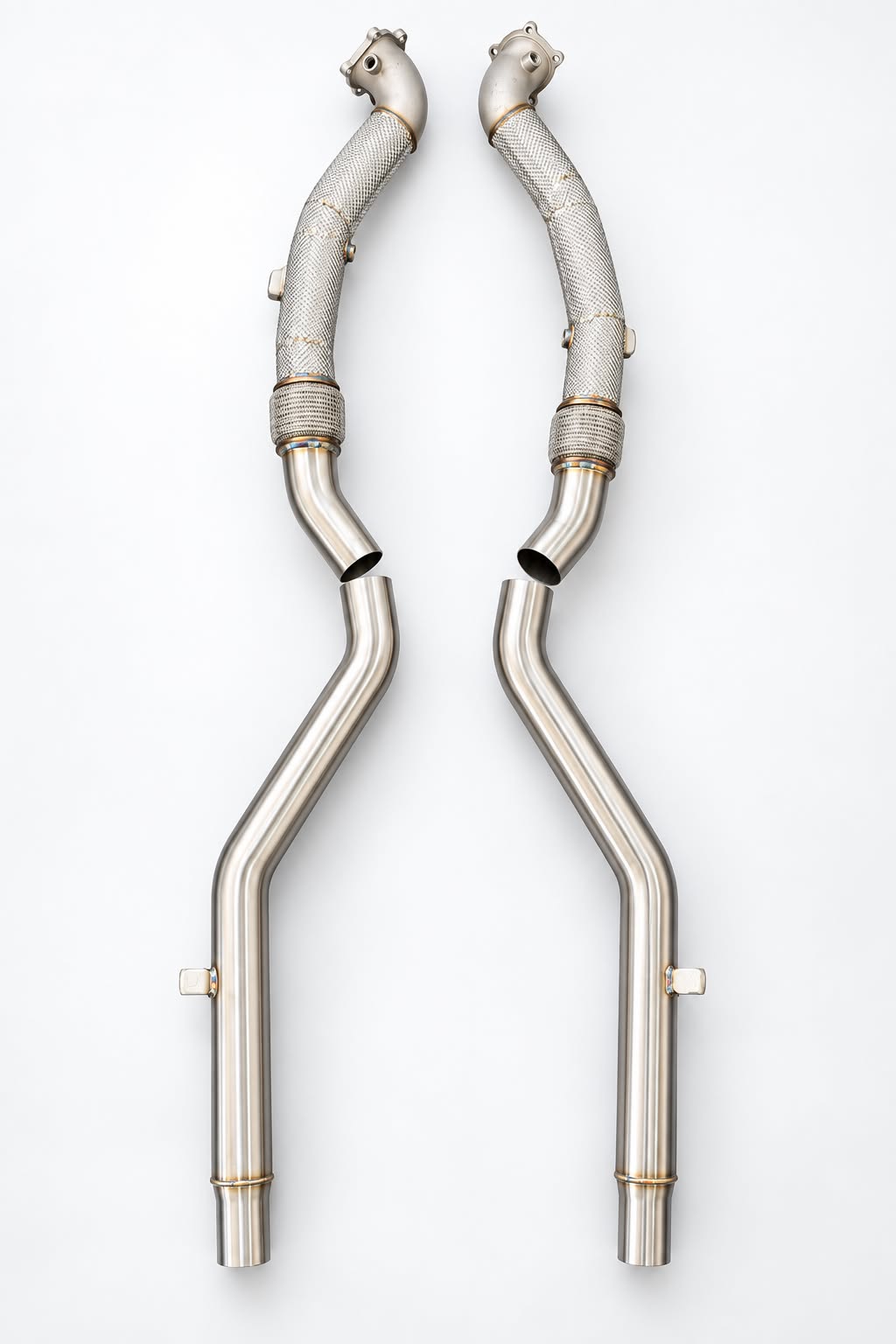 Audi RS6/RS7 C7 Downpipe-Set – 3 Zoll Straight mit Hitzeschutz
