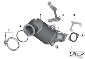 90812035 HJS ECE Downpipe passend für: BMW 135i / 335i (3.0 - Euro 5)