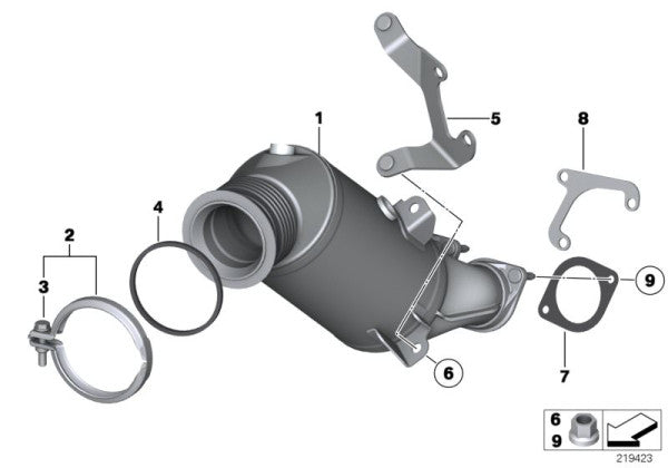 90812035 HJS ECE Downpipe passend für: BMW 135i / 335i (3.0 - Euro 5)