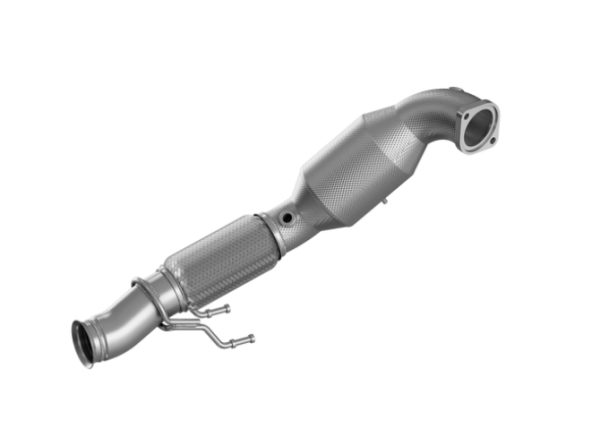 90815040 HJS ECE Downpipe passend für: Ford Focus RS MK III (2.5 - Euro 6)