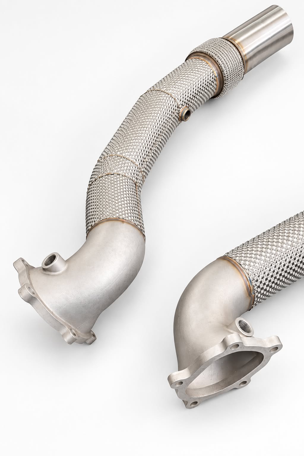 Audi RS6/RS7 C7 Downpipe-Set – 3 Zoll Straight mit Hitzeschutz