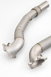 Audi RS6/RS7 C7 Downpipe-Set – 3 Zoll Straight mit Hitzeschutz