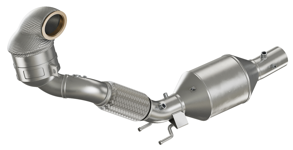 HJS ECE Downpipe VAG 2.0 T(F)SI EA888 Gen.3 FWD OPF (z.B. Golf 7 GTI) 90821160