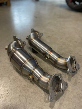 E-EXHAUST 3,5"-3" Downpipe - Honda Civic Typ R FK8