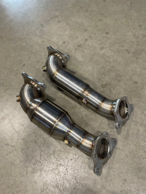 E-EXHAUST 3,5"-3" Downpipe - Honda Civic Typ R FK8