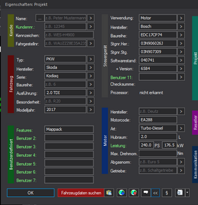 Winols Mappack VAG ECU BOSCH EDC17CP74 03N906026J 03N907309 040741 6584 2.0TDI 240PS 176kW
