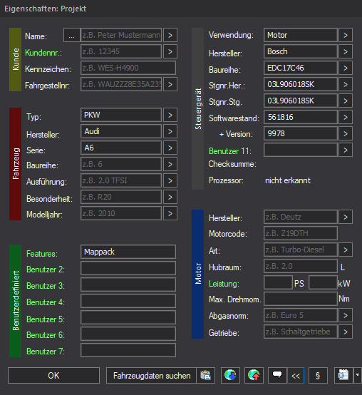 Winols Mappack VAG ECU BOSCH EDC17C46 03L906018SK  03L906018SK 561816 9978 2.0TDI