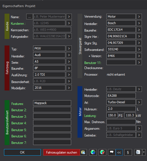 Winols Mappack VAG ECU BOSCH EDC17C64 04L906021CA 04L907309 555240 8466 2.0TDI 150PS 110kW
