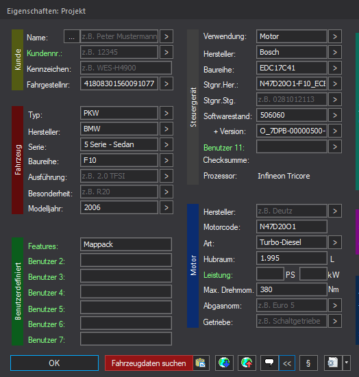 Winols Mappack BMW ECU BOSCH EDC17C41 N47D20O1 506060 O_7DPB-00000500-002 20d
